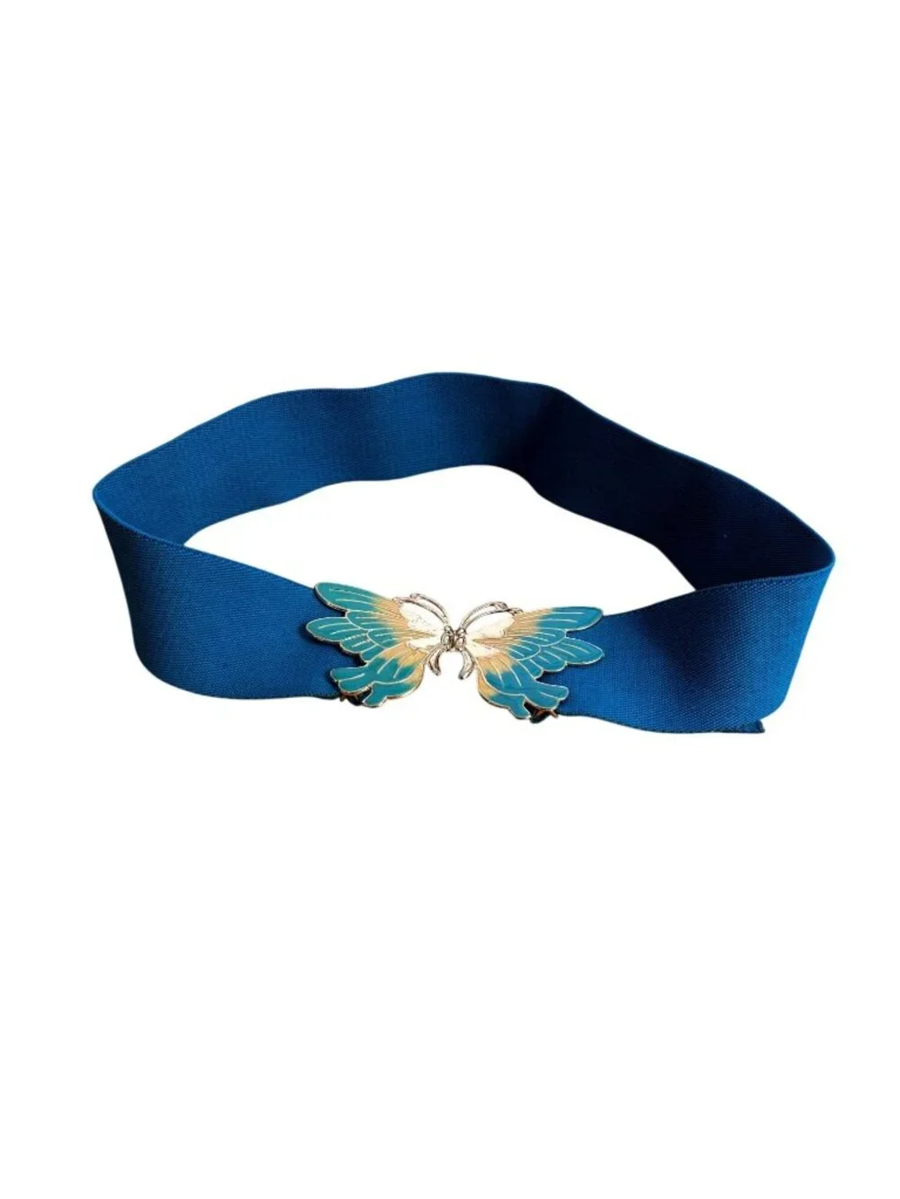 Vintage Butterfly Elastic Statement Belt Y2K Fairycore Fae Whimsy Festival Boho